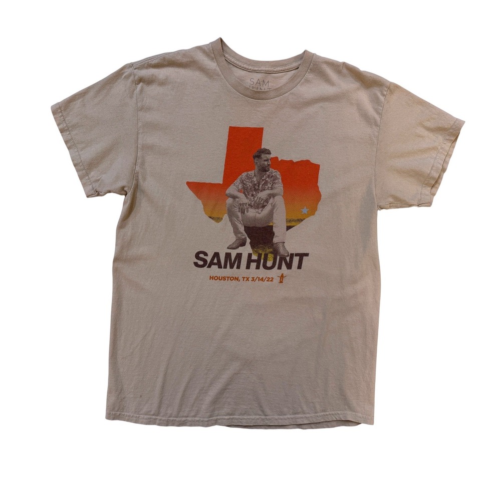 Sam‎ Hunt TShirt Mens Large Houston Rodeo Concert Merch Country Music Band 2022